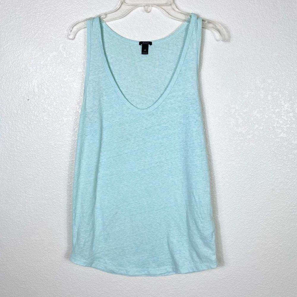 J. Crew Aqua Blue Lightweight Tank Top